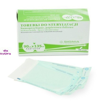 TOREBKI DO STERYLIZACJI 90MM X 135MM 200SZT